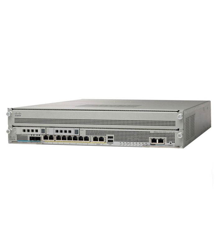 ASA5585-S10-K9 Firwall with SSP-10 Bundle, 1 AC PSU, and 3DES/AES encryption.