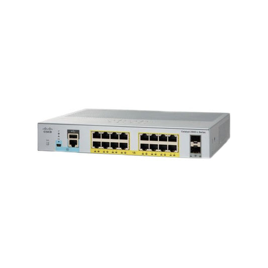 WS-C2960L-SM-16PS SmartManaged with 16p GE PoE+ and 2 1G SFP