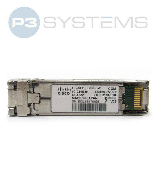 DS-SFP-FC8G-SW Cisco 2/4/8-Gbps Fibre Channel-Shortwave, SFP+, LC