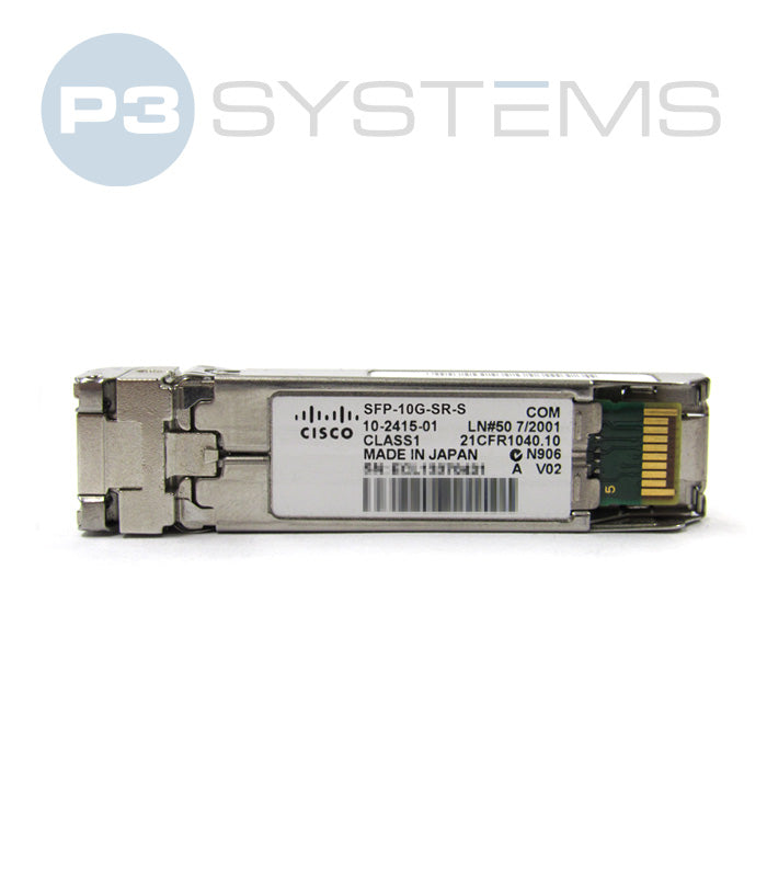SFP-10G-SR-S Cisco 10GBASE-SR SFP+ Module for MMF S-Class – P3 Online