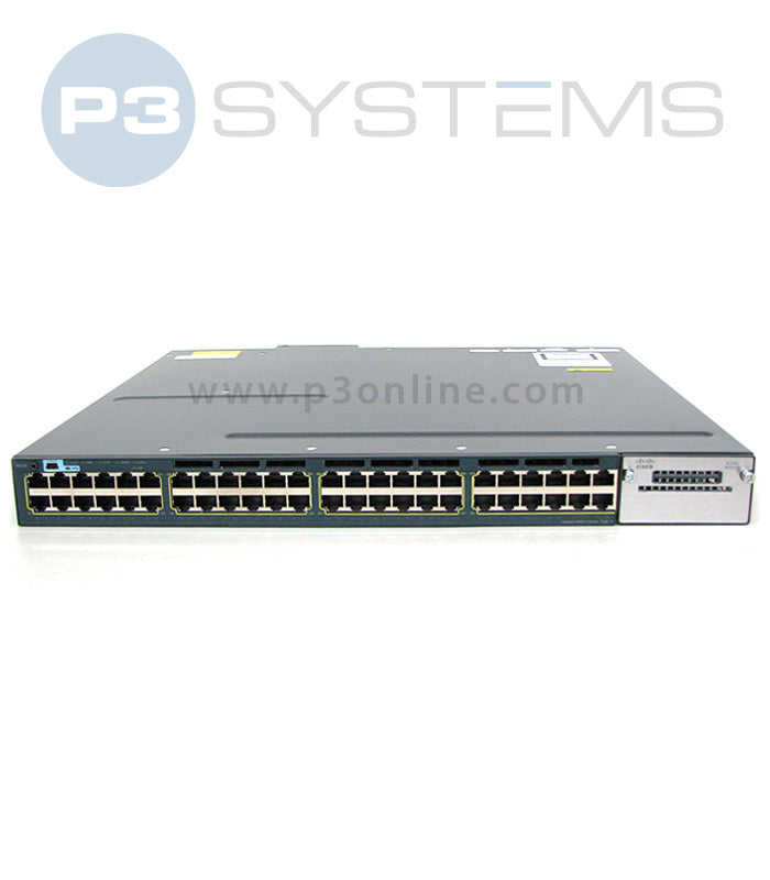 WS-C3560X-48P-S Cisco 3560X 48 port 10/100/1000 PoE Switch